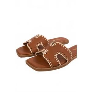 NEW FORTUNE DYNAMIC women's finity tan sandal in brown